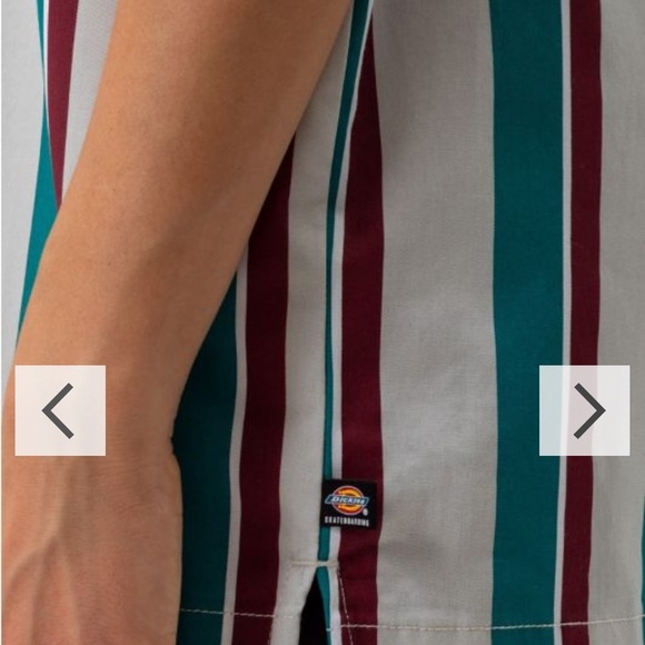 🔥Special Edition UNISEX Dickies SkateBoard Jamie Foy Havana Stripe Button Shirt - Picture 7 of 16